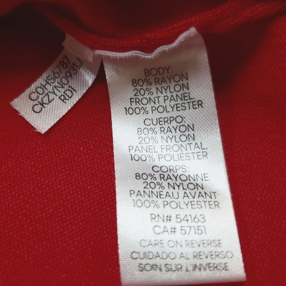 Calvin Klein Red Long Sleeve Sweater - Picture 9 of 9